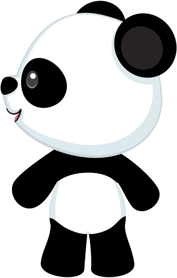 Cute Cartoon Panda Head PNG Transparent