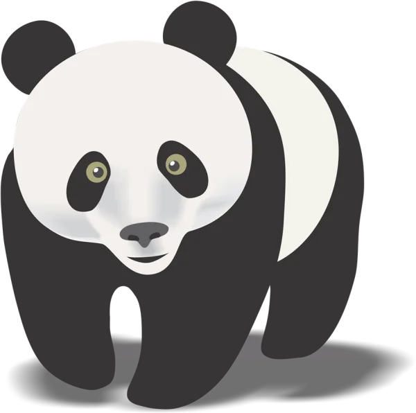 Cute Panda Illustration PNG Transparent Background
