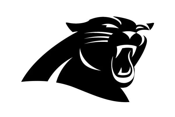 Roaring Panther Head Logo PNG Transparent Background
