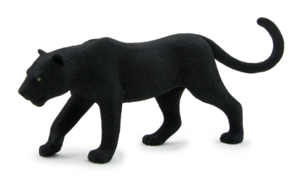 Black Panther Animal Figure PNG Transparent Background