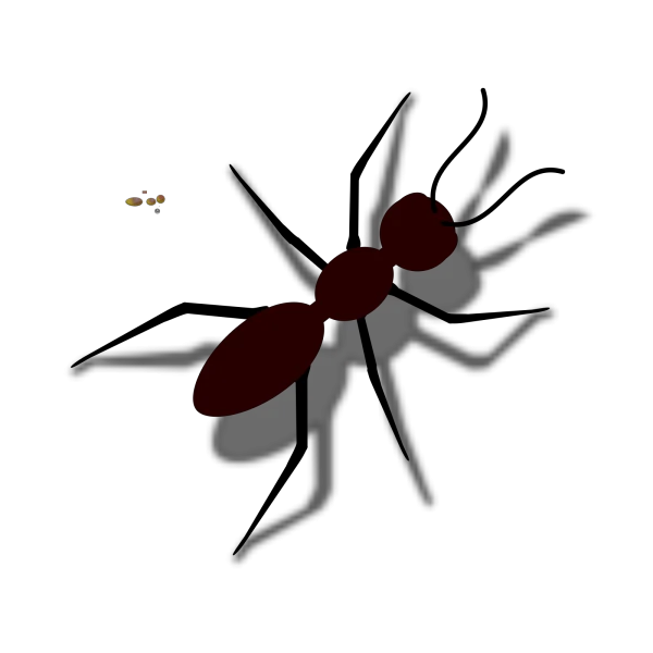 Dark Red Segmented Abstract Shape PNG