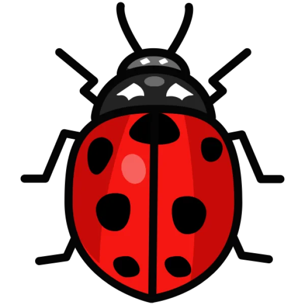 Ladybug Cartoon PNG Transparent Background