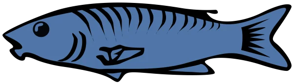 Blue Fish Icon Transparent Background PNG