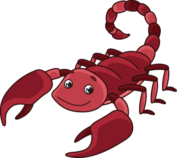 Cute Cartoon Scorpion PNG Transparent Background