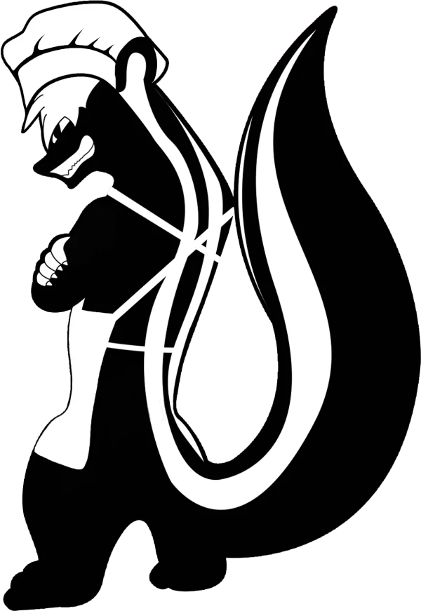 Skunk Chef Mascot PNG Transparent Background