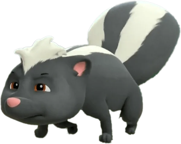 Cute Cartoon Skunk PNG Transparent Background