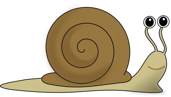 Cute Cartoon Snail PNG Transparent Background