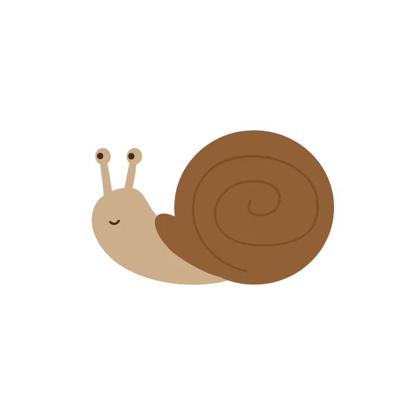 Cute Snail PNG Transparent Background