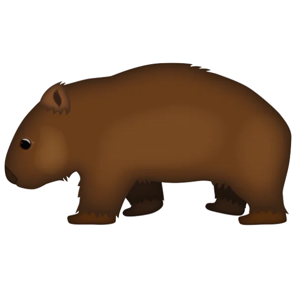 Cute Wombat PNG Transparent Background