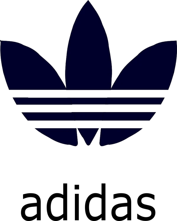 Dark Blue Adidas Trefoil Logo PNG Transparent