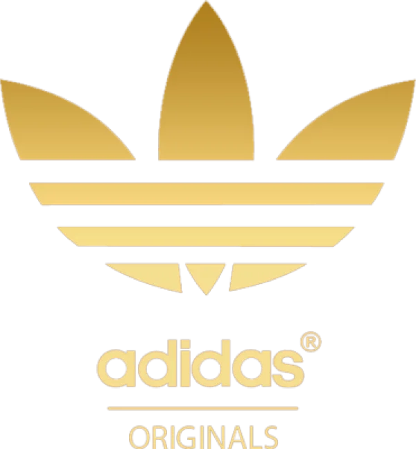 Adidas Originals Gold Trefoil Logo PNG Transparent