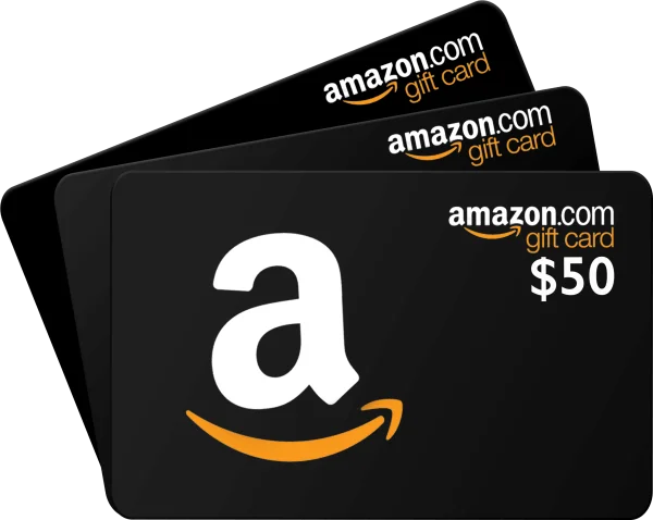 Amazon Gift Cards Stack PNG Transparent