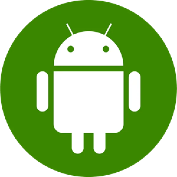 Android Logo Green Circle PNG Transparent Background