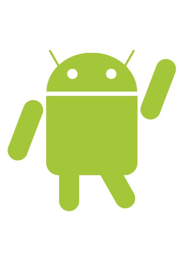 Android Robot Logo Waving PNG Transparent Background