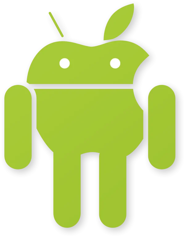 Android Apple Hybrid Logo PNG Transparent