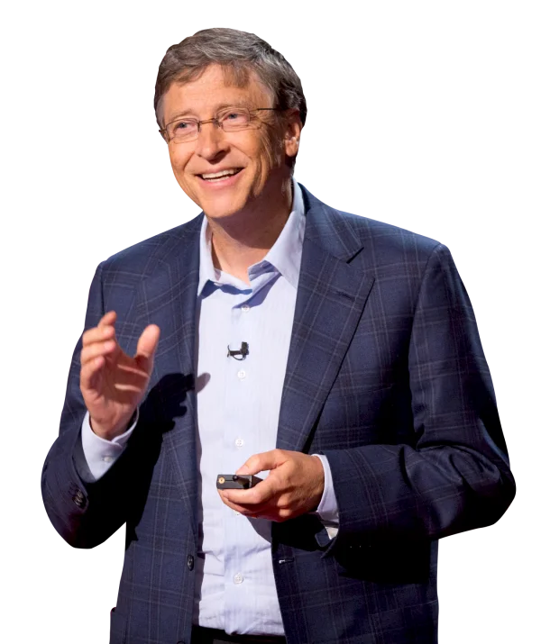 Bill Gates Smiling PNG Transparent Background