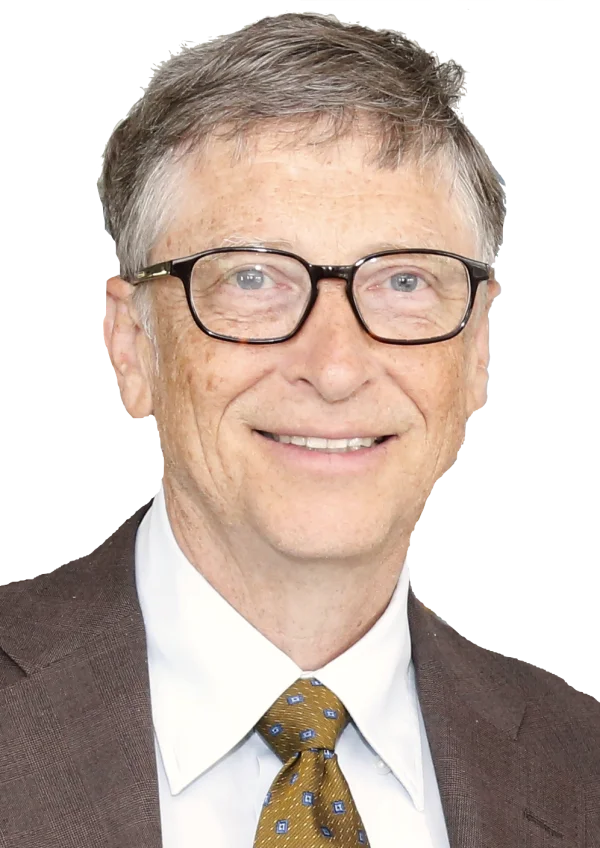 Bill Gates Smiling PNG Transparent Background