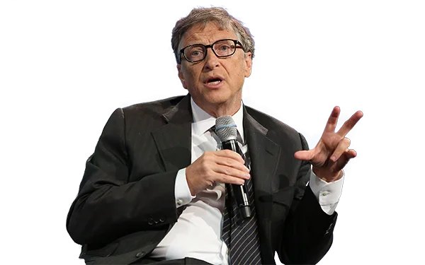 Bill Gates Speaking Transparent Background PNG