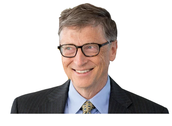 Bill Gates Smiling PNG Transparent Background