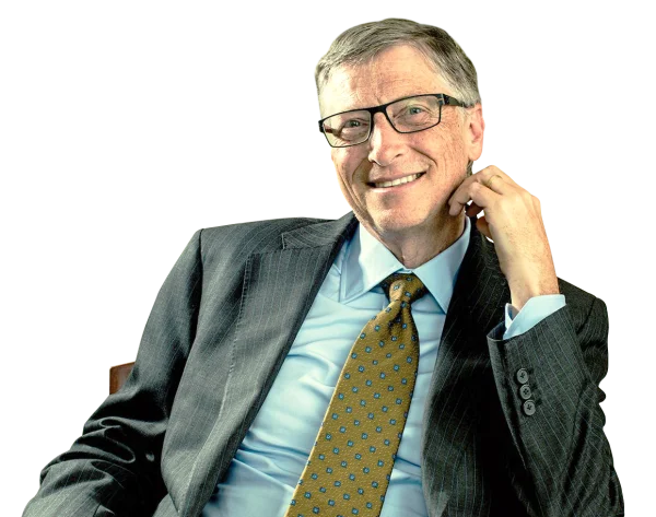 Bill Gates Smiling PNG Transparent Background