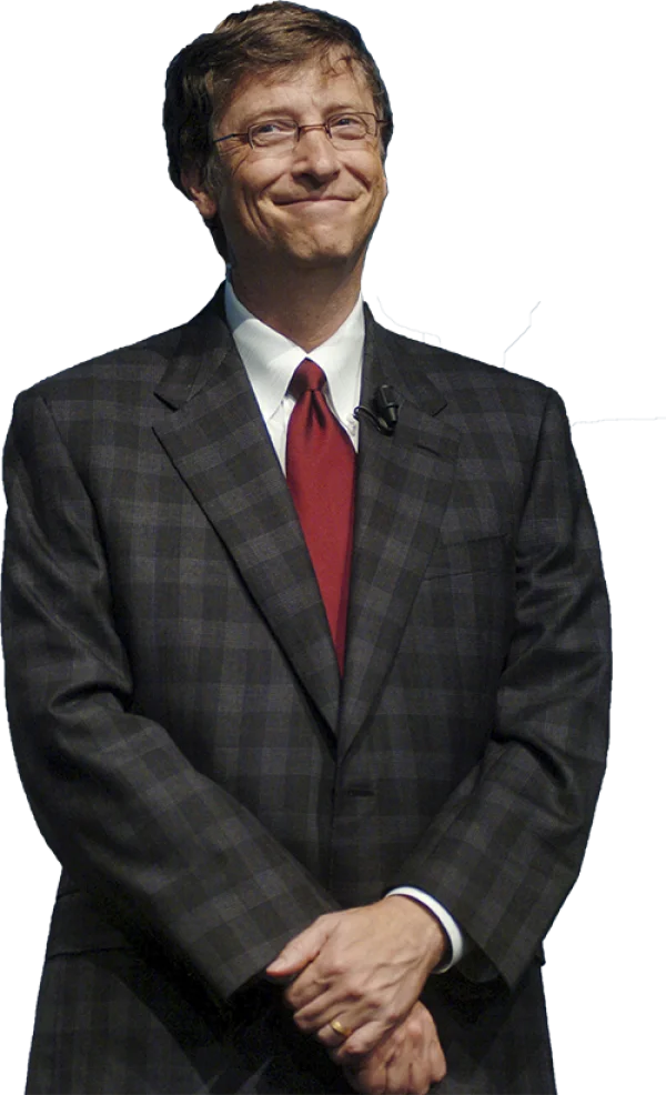 Smiling Bill Gates Transparent PNG