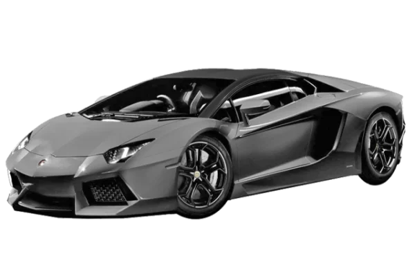 Grey Lamborghini Aventador PNG Transparent Background