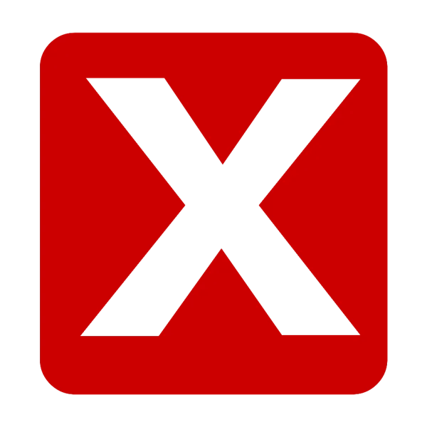 Red X Mark in Rounded Square PNG