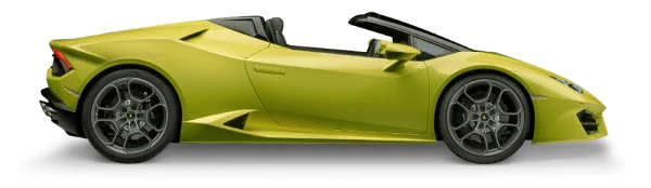 Lime Green Lamborghini Huracán Spyder PNG Transparent