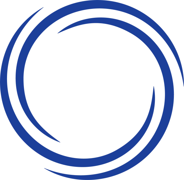 Abstract Blue Swirl Circle PNG