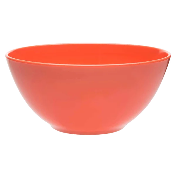 Red Plastic Bowl PNG Transparent Background