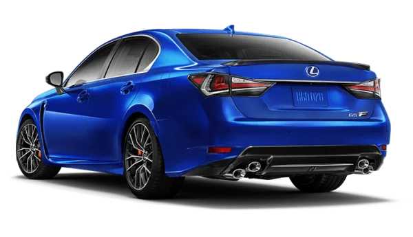 Blue Lexus GS F Sedan Car PNG Transparent Background