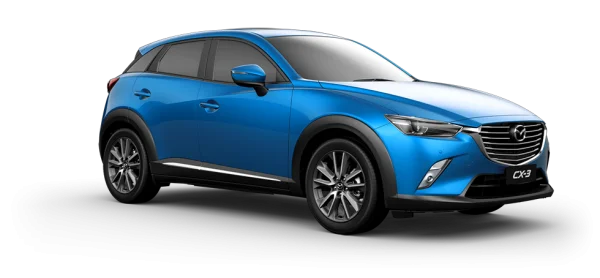 Blue Mazda CX-3 Crossover SUV PNG