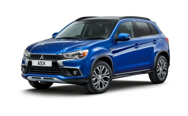 Blue Mitsubishi ASX SUV PNG Transparent Background