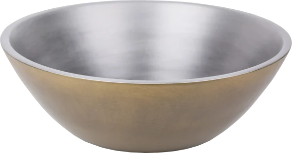 Modern Bronze Silver Bowl PNG Transparent