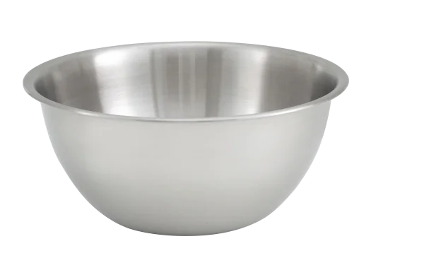 Stainless Steel Mixing Bowl PNG Transparent Background