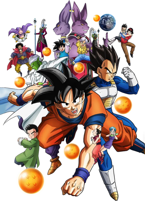 Dragon Ball Super Main Characters Group Transparent PNG