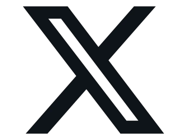 Stylized Dark Grey X Letter Icon PNG