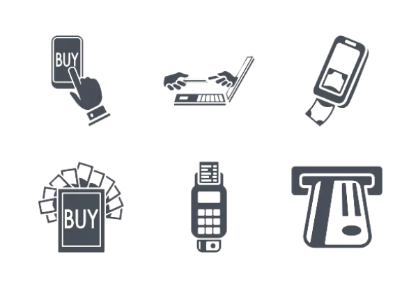 Payment Methods Icons PNG Transparent Background