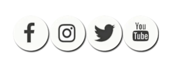 Social Media Icons Set PNG Transparent Background