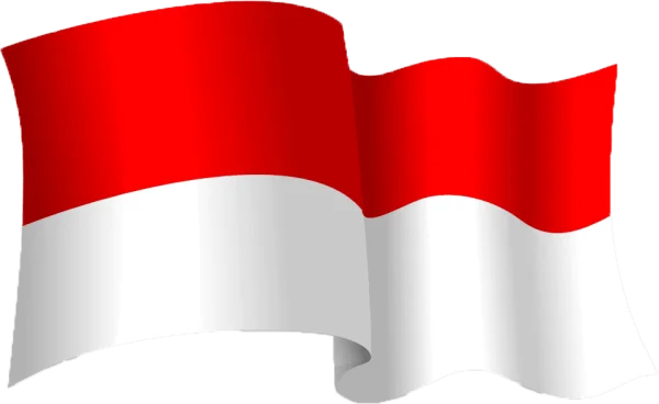 Waving Indonesia Flag PNG Transparent Background