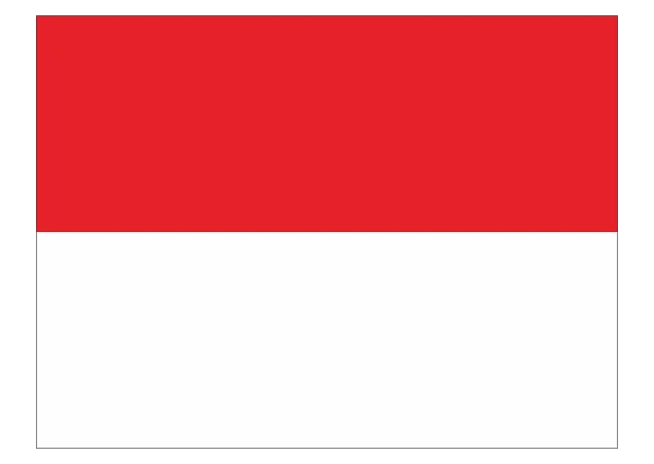 Flag of Indonesia PNG Transparent Background