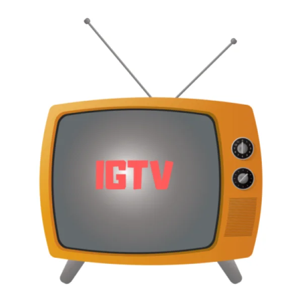 Retro IGTV Television PNG Transparent