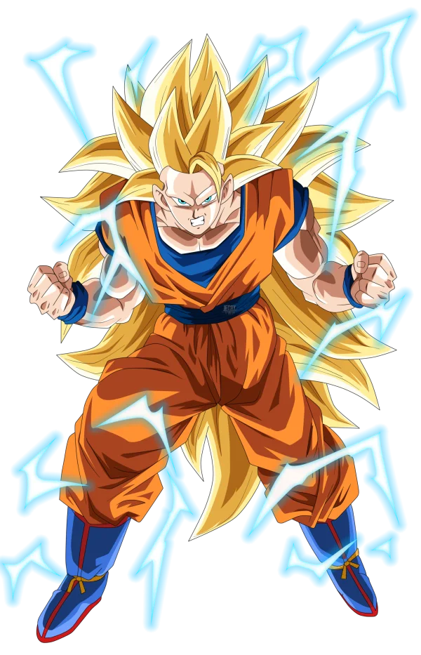Super Saiyan 3 Goku PNG Transparent Background