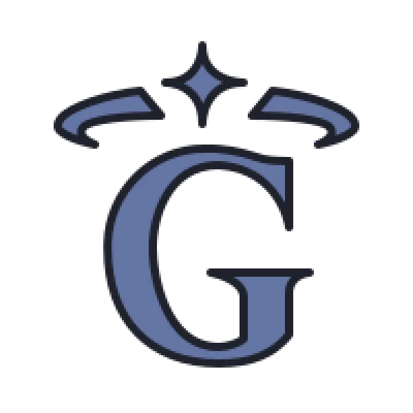 Stylized Letter G with Crown Logo