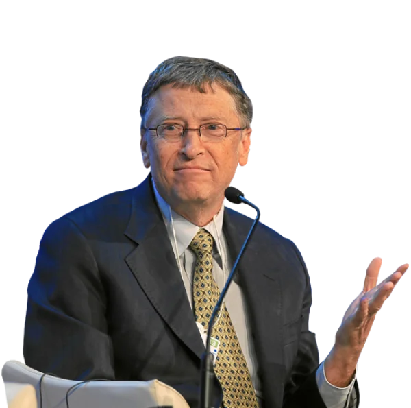 Bill Gates Speaking Transparent Background