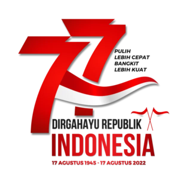 Indonesian Independence Day 77th Anniversary Logo