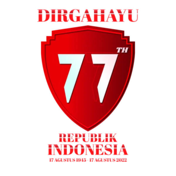 Indonesia 77th Independence Day Logo PNG Transparent