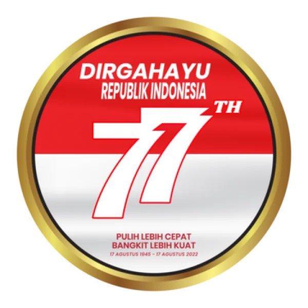 Indonesian Independence Day 77th Emblem PNG