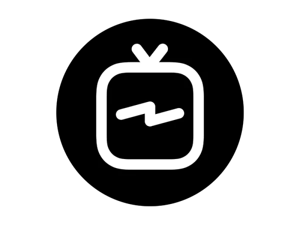 White TV Icon with Zigzag Screen PNG