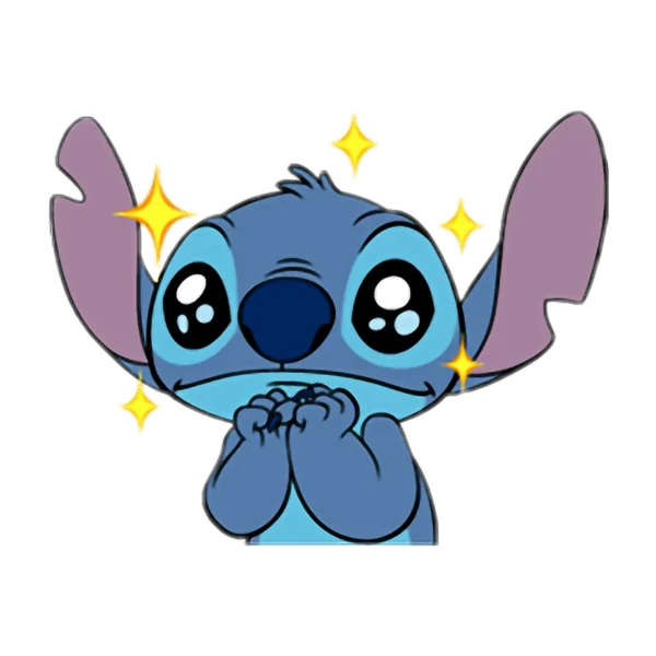 Cute Stitch Sparkling PNG